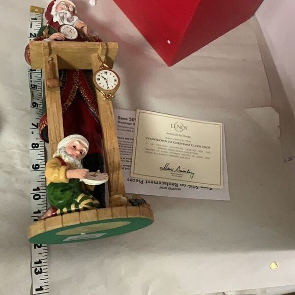 NWT LENOX 2014 SANTA PENCIL FIGURINE ANNUAL CLOCK SHOP COUNTDOWN TO CHRISTMAS‎ - Picture 4 of 6